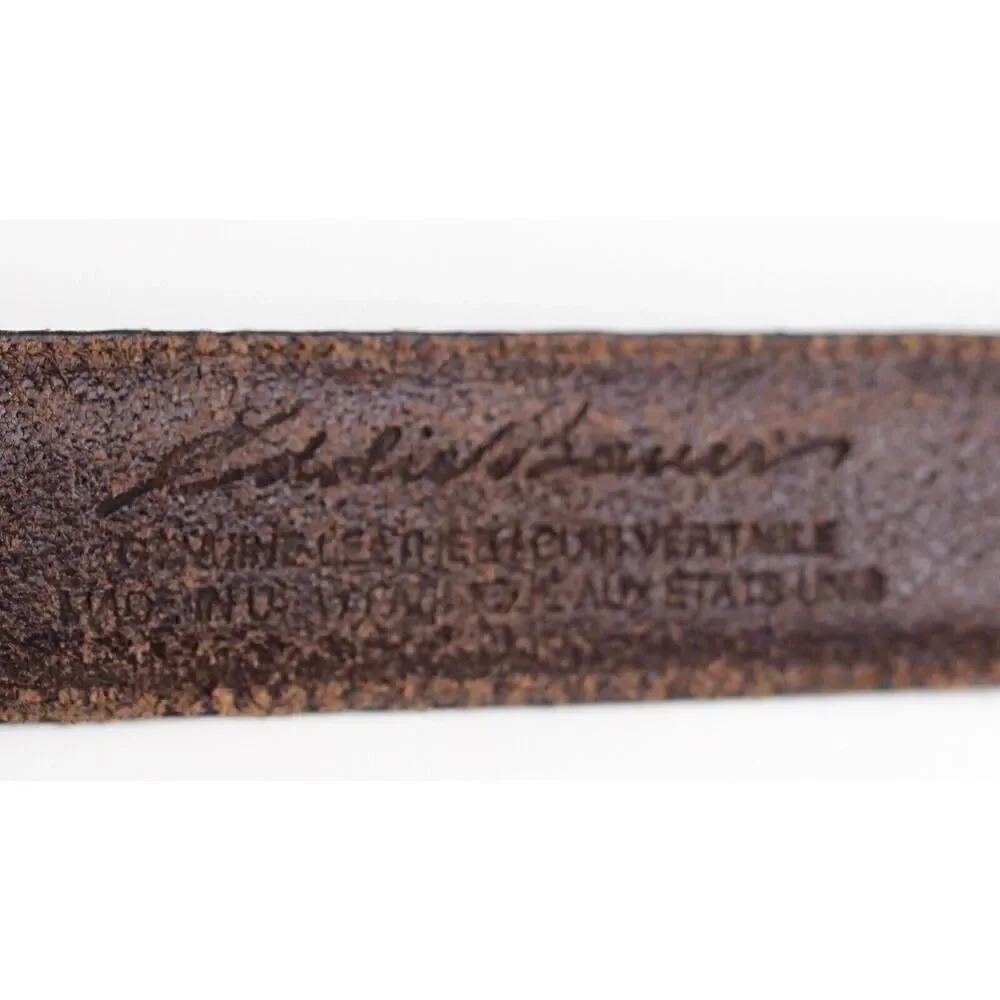 Eddie Bauer BROWN GENUINE LEATHER 1 1/4